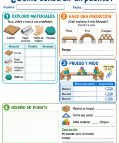 Fichas de trabajo PRIMARIA 1° Grado TODOS LOS PROYECTOS (IMPRIMIBLES) 28 08 Como construir un puente