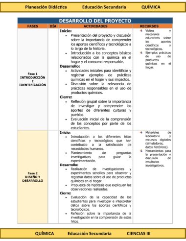 Programa Analítico Anual CIENCIAS III QUÍMICA, Secundaria 3º (Ciclo Escolar 2025 – 2026) - Image 9