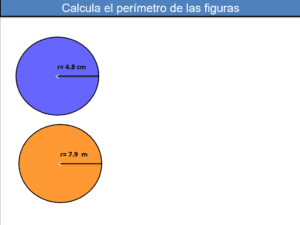 Calcula la circunferencia 