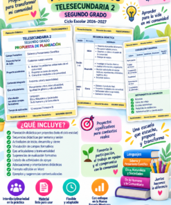 Programa Analítico Anual TELESECUNDARIA SEGUNDO GRADO (Ciclo Escolar 2026 – 2027) 20 09 8