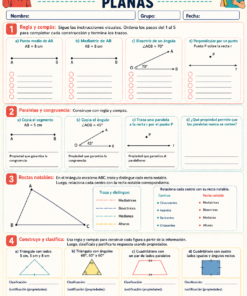 Fichas de trabajo MATEMÁTICAS SECUNDARIA 1°, 2° Y 3° Grado | TODOS LOS CONTENIDOS (IMPRIMIBLES) 28 09 Construcciones y figuras planas