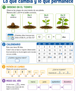 Fichas de trabajo PRIMARIA 1° a 6° Grado | TODOS LOS PROYECTOS (IMPRIMIBLES) 41 09 Lo que cambia y lo que permanece