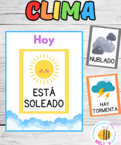 Tarjetas del clima para niños Para Imprimir