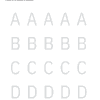 Letters Numbers and Shapes Tracing Worksheet / Ficha para trazar letras en inglés