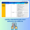 Captura de pantalla de un plan de programación de aula para educación especial, centrado en la autonomía personal, con secciones para los objetivos, la evaluación y un área resaltada sobre la conciencia corporal y la construcción de la identidad.