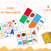 Juego de memorama - Asociación de colores, números, figuras. - Inicial / Preescolar