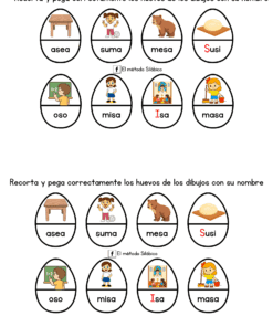 Actividad Huevitos con letra S