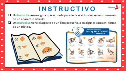 Ejemplo del instructivo