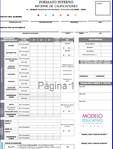 evaluación 5° 