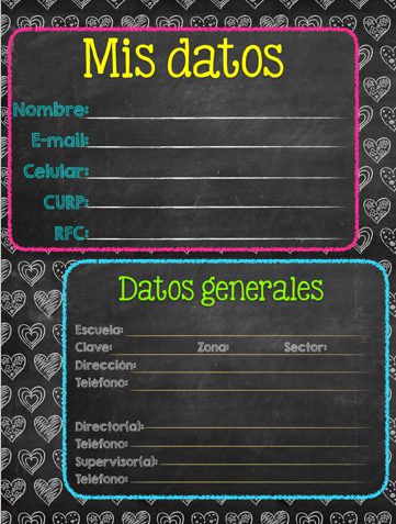 Agenda pizarron