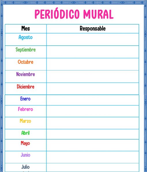 Agenda escolar periódico escolar