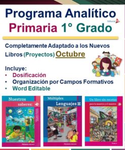 Planeación octubre primer grado de primaria