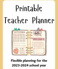 Printable Teacher Planner 2023-2024