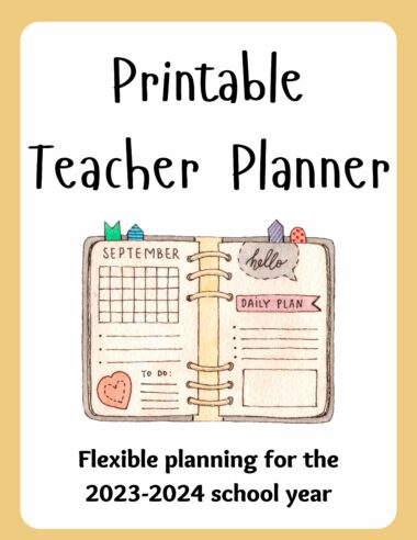 Printable Teacher Planner 2023-2024