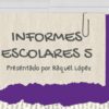 Informes escolares 5 6 Un trozo de papel rasgado con el texto