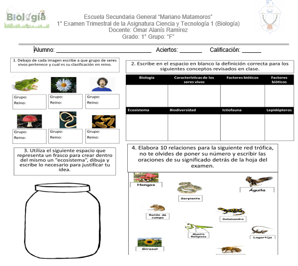 Examen de biología