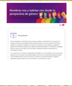 Curso Contestado Nombrar-nos y habitar-nos desde la perspectiva de género 8 Banner en morado del curso en línea: