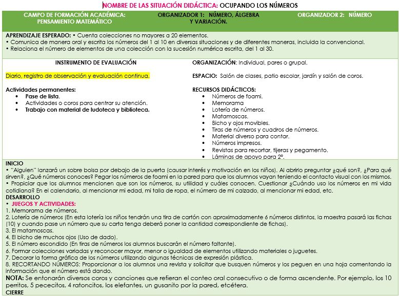 situaciones matematicas