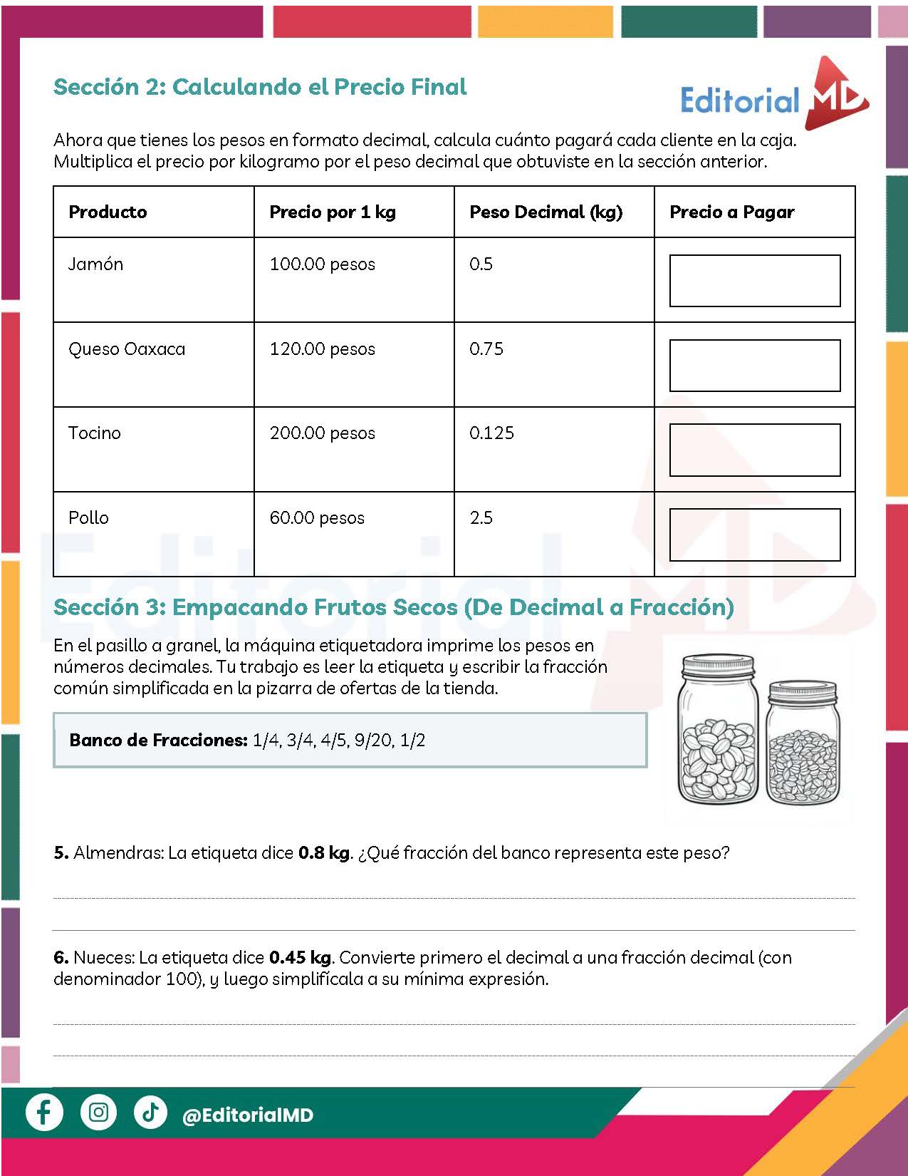 Fichas de Trabajo 6° Sexto Grado de Primaria NEM (Ciclo Escolar 2026 – 2027) + Proyectos AULA - ESCOLAR- COMUNITARIOS 6 Fichas de Trabajo 6° Sexto Grado de Primaria NEM (Ciclo Escolar 2026 – 2027) + Proyectos AULA - ESCOLAR- COMUNITARIOS - Image 6