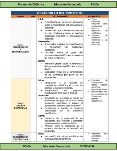 Programa Analítico Anual CIENCIAS II FÍSICA, Secundaria 2º (Ciclo Escolar 2025 – 2026) - Image 10