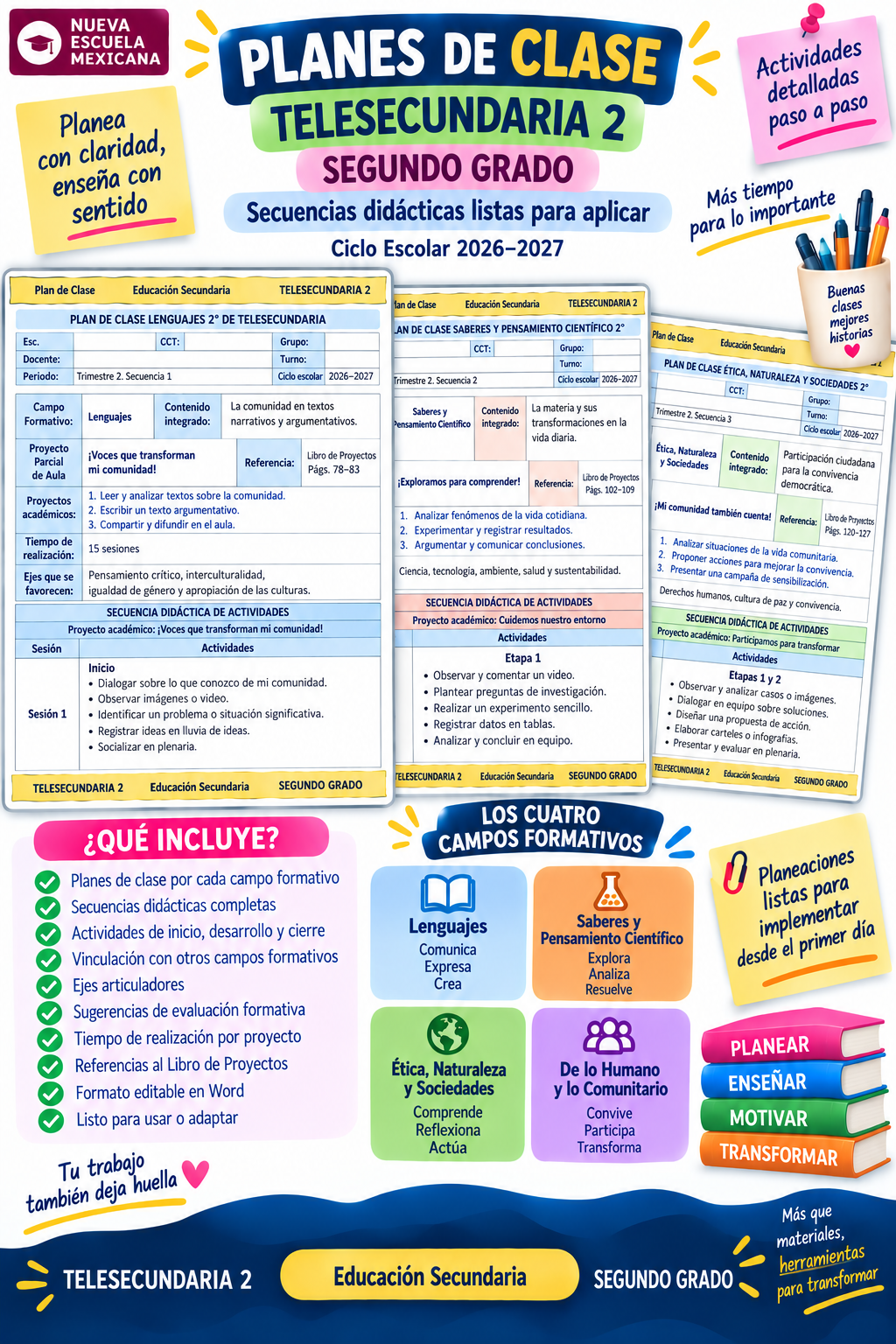 Programa Analítico Anual TELESECUNDARIA SEGUNDO GRADO (Ciclo Escolar 2026 – 2027) 10 Programa Analítico Anual TELESECUNDARIA SEGUNDO GRADO (Ciclo Escolar 2026 – 2027) - Imagen 10