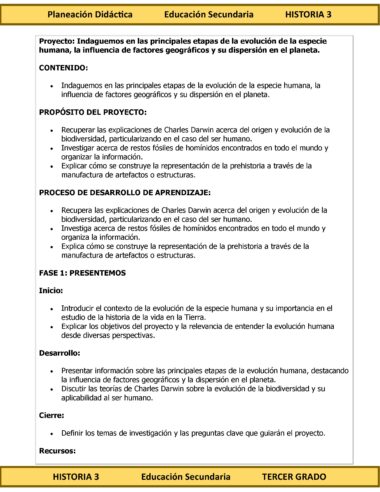 Programa Analítico Anual HISTORIA 3, Secundaria 3º (Ciclo Escolar 2025 – 2026) - Image 10
