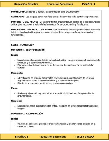 Programa Analítico Anual ESPAÑOL 3, Secundaria 3º (Ciclo Escolar 2025 – 2026) - Image 10