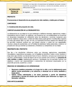 Programa Analítico Anual TUTORÍA 1 / EDUCACIÓN SOCIOEMOCIONAL 1, Secundaria 1º (Ciclo Escolar 2026 – 2027) 26 10 55