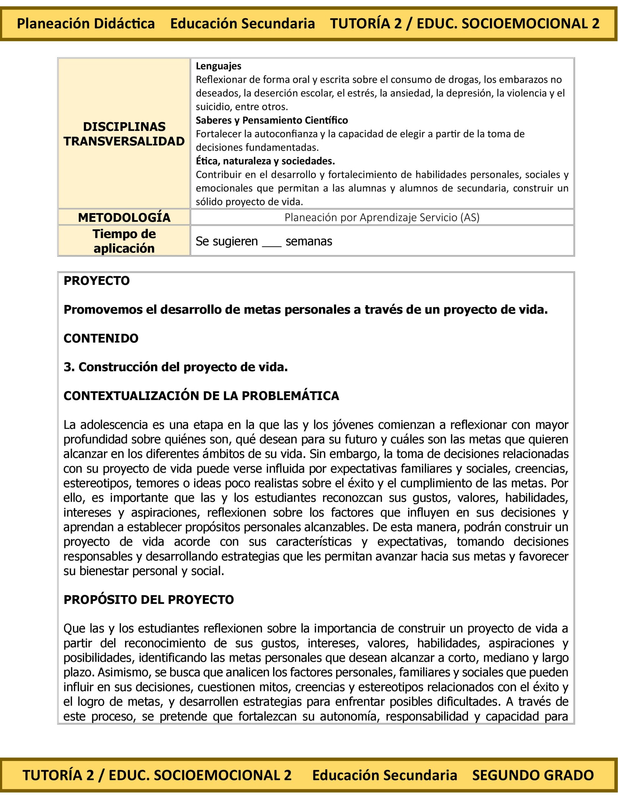 Programa Analítico Anual TUTORÍA 2 / EDUCACIÓN SOCIOEMOCIONAL 2, Secundaria 2º (Ciclo Escolar 2026 – 2027) 10 Programa Analítico Anual TUTORÍA 2 / EDUCACIÓN SOCIOEMOCIONAL 2, Secundaria 2º (Ciclo Escolar 2026 – 2027) - Imagen 10