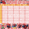 Horarios escolares 8 Plantilla de horario escolar semanal en español con temática de Spider-Man.