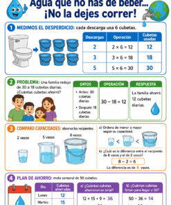 Fichas de trabajo PRIMARIA 1° a 6° Grado | TODOS LOS PROYECTOS (IMPRIMIBLES) 39 10 Agua que no has de beber no la dejes correr