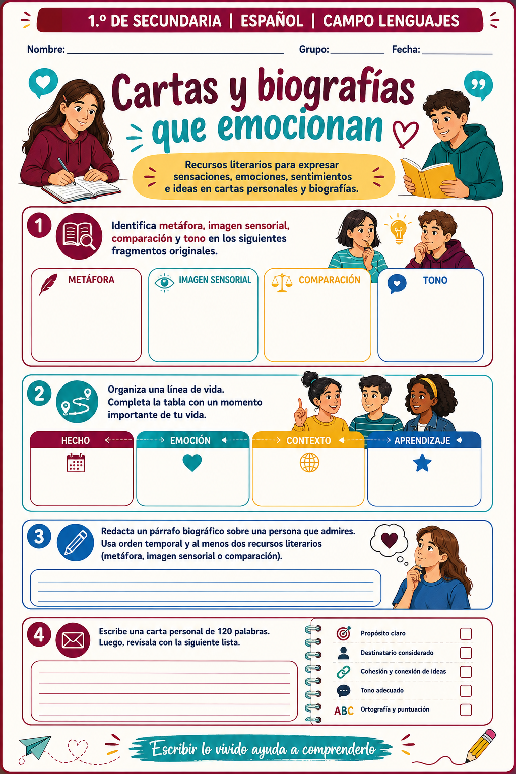 Planeaciones ESPAÑOL 1°, 2° y 3° Grado Secundaria PAQUETE (Ciclo Escolar 2026 – 2027) + Fichas de Trabajo 3 Planeaciones ESPAÑOL 1°, 2° y 3° Grado Secundaria PAQUETE (Ciclo Escolar 2026 – 2027) + Fichas de Trabajo - Image 3
