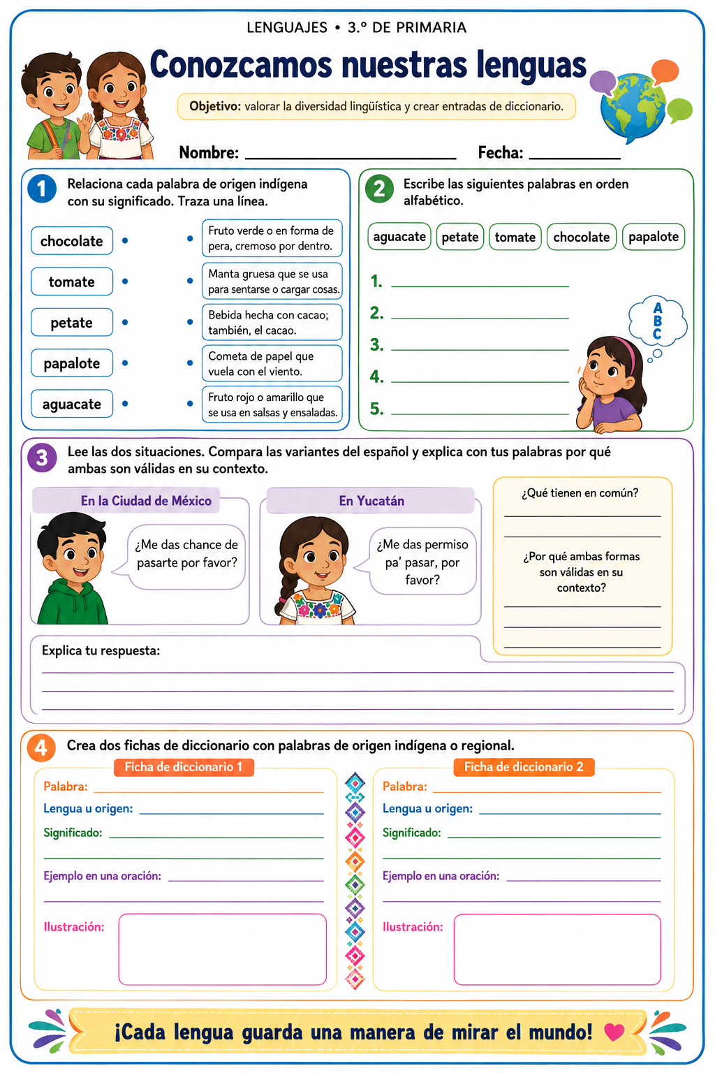 Fichas de trabajo PRIMARIA 3° Grado TODOS LOS PROYECTOS (IMPRIMIBLES) 19 Fichas de trabajo PRIMARIA 3° Grado TODOS LOS PROYECTOS (IMPRIMIBLES) - Image 19