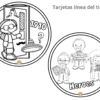 Unidad didáctica: ¡Viaje al pasado a 1910! 15 Dos ilustraciones circulares en blanco y negro para