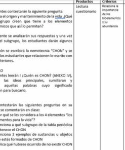Una captura de pantalla de un documento de Planeación Didáctica 3° Trimestre Ciencias 3 que muestra texto en español, dividido en secciones con viñetas, que analiza estrategias educativas y conceptos analíticos para Ciencias 3. El diseño es limpio y tiene indicaciones claras.