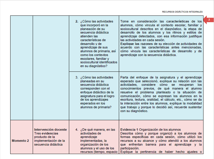 Ejemplo evaluación