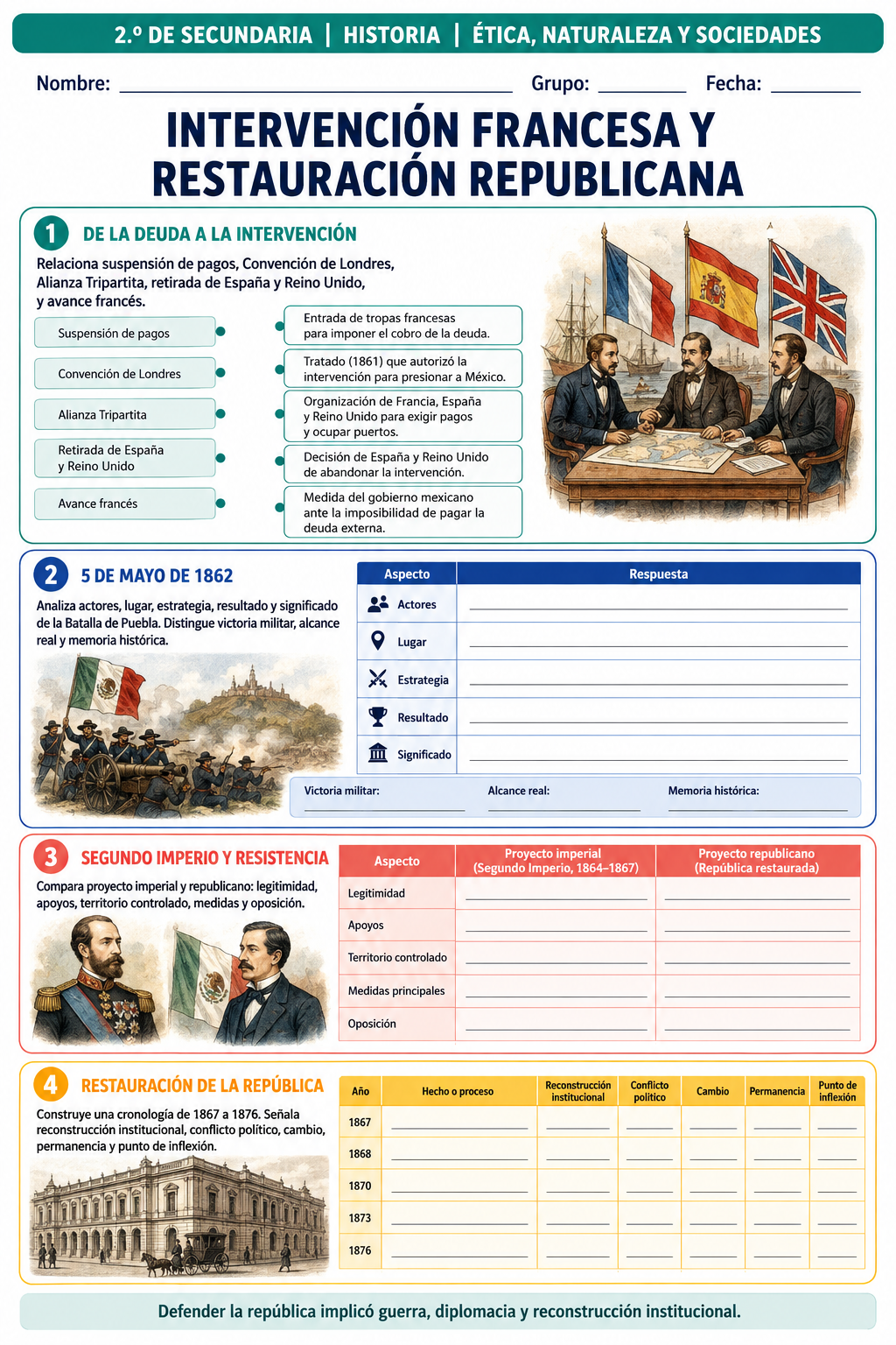 Fichas de trabajo HISTORIA SECUNDARIA 1°, 2° Y 3° Grado | TODOS LOS CONTENIDOS 14 Fichas de trabajo HISTORIA SECUNDARIA 1°, 2° Y 3° Grado | TODOS LOS CONTENIDOS - Image 14