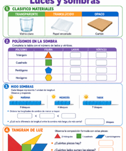 Fichas de trabajo PRIMARIA 1° a 6° Grado | TODOS LOS PROYECTOS (IMPRIMIBLES) 42 11 Luces y sombras