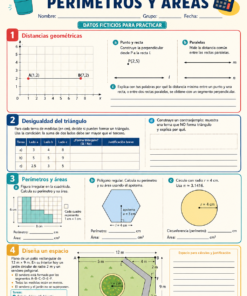Fichas de trabajo MATEMÁTICAS SECUNDARIA 1°, 2° Y 3° Grado | TODOS LOS CONTENIDOS (IMPRIMIBLES) 16 11 Medir distancias perimetros y areas