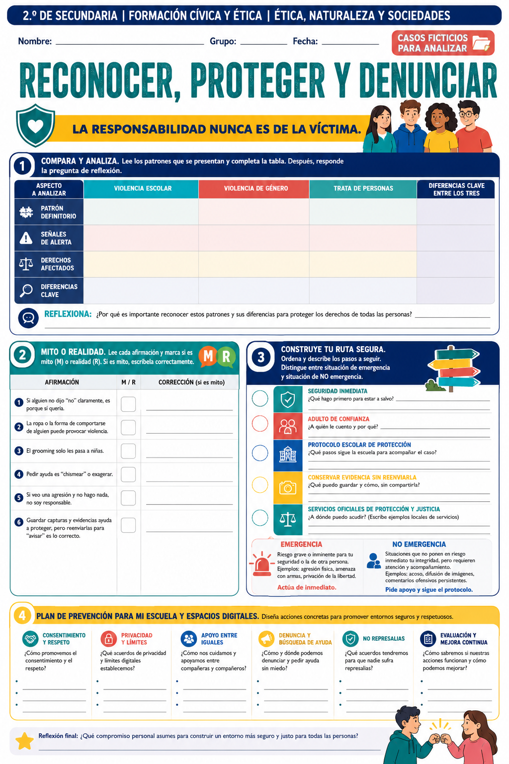 Fichas de trabajo FCyE SECUNDARIA 1°, 2° Y 3° Grado | TODOS LOS CONTENIDOS (IMPRIMIBLES) 9 Fichas de trabajo FCyE SECUNDARIA 1°, 2° Y 3° Grado | TODOS LOS CONTENIDOS (IMPRIMIBLES) - Image 9