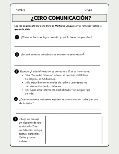 Cuadernillo de comprensión lectora. Múltiples Lenguajes. Cuarto grado. Tomo III - Image 12