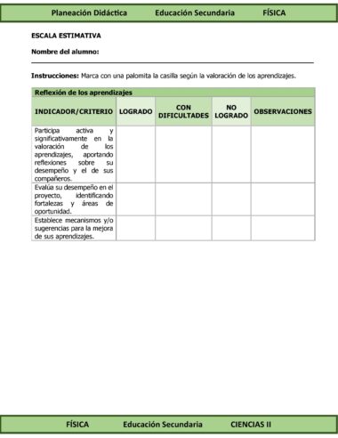 Programa Analítico Anual CIENCIAS II FÍSICA, Secundaria 2º (Ciclo Escolar 2025 – 2026) - Image 12