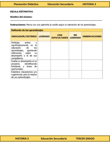 Programa Analítico Anual HISTORIA 3, Secundaria 3º (Ciclo Escolar 2025 – 2026) - Image 12