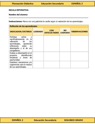 Programa Analítico Anual ESPAÑOL 2, Secundaria 2º (Ciclo Escolar 2025 – 2026) - Image 12