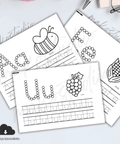 Vocales trazo actividades