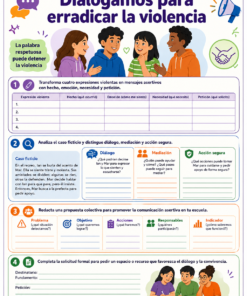 Planeaciones ESPAÑOL 1°, 2° y 3° Grado Secundaria PAQUETE (Ciclo Escolar 2026 – 2027) + Fichas de Trabajo 10 12 Dialogamos para erradicar la violencia