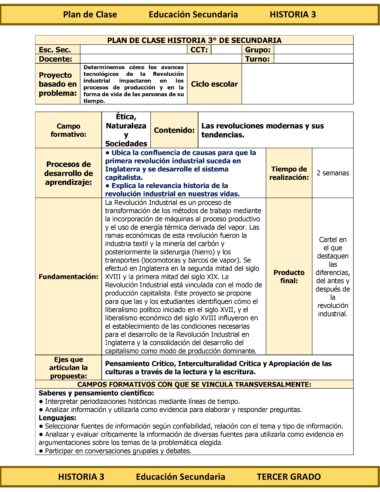 Programa Analítico Anual HISTORIA 3, Secundaria 3º (Ciclo Escolar 2025 – 2026) - Image 13