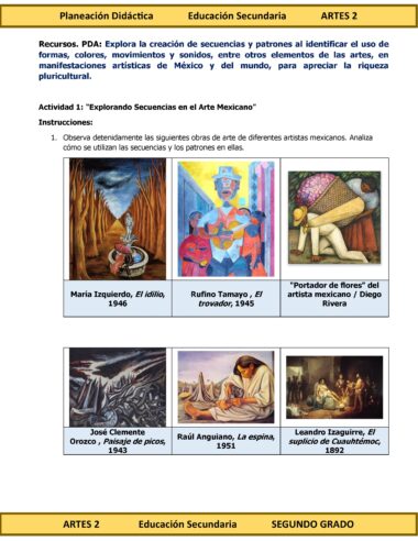 Programa Analítico Anual ARTES 2, Secundaria 2º (Ciclo Escolar 2025 – 2026) - Image 13