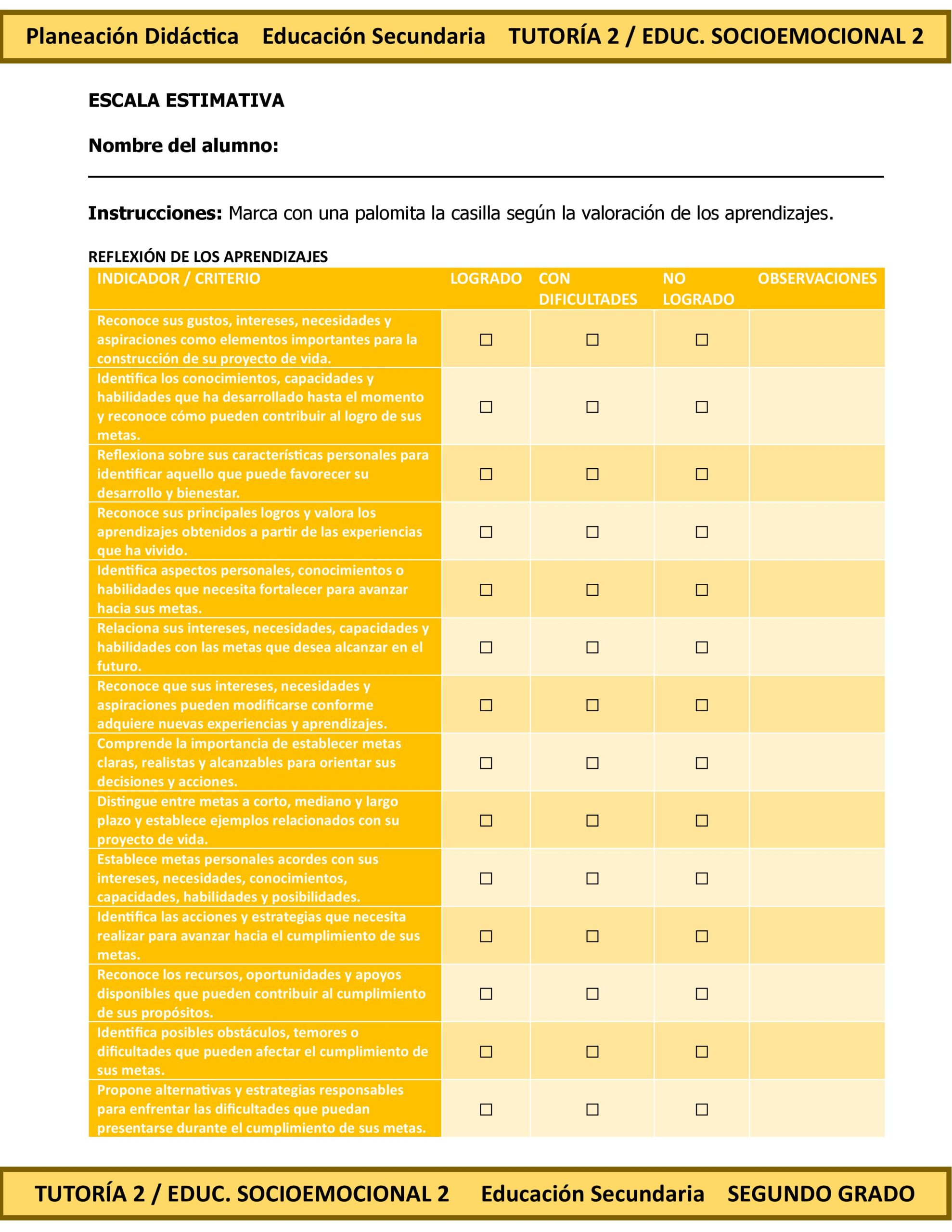 Programa Analítico Anual TUTORÍA 2 / EDUCACIÓN SOCIOEMOCIONAL 2, Secundaria 2º (Ciclo Escolar 2026 – 2027) 13 Programa Analítico Anual TUTORÍA 2 / EDUCACIÓN SOCIOEMOCIONAL 2, Secundaria 2º (Ciclo Escolar 2026 – 2027) - Imagen 13