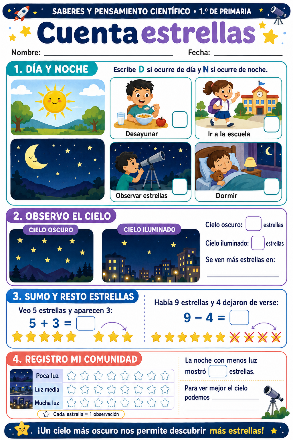 Fichas de trabajo PRIMARIA 1° Grado TODOS LOS PROYECTOS (IMPRIMIBLES) 5 Fichas de trabajo PRIMARIA 1° Grado TODOS LOS PROYECTOS (IMPRIMIBLES) - Image 5